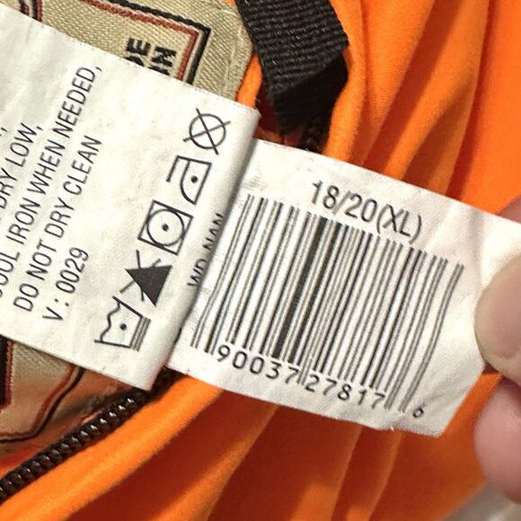 Woolrich Youth XL 18/20 Break Up Camo Hunting Blaze Orange Reversible Vest - Picture 8 of 9